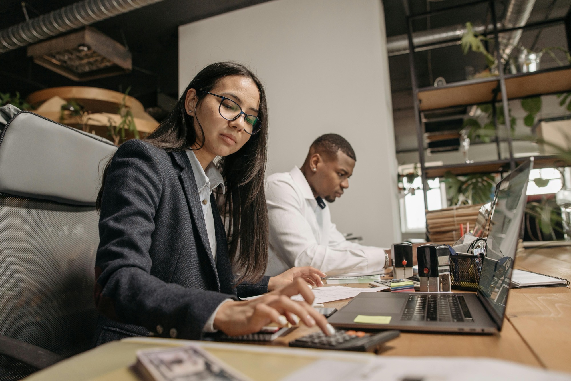 Accountant at a desk — professional website design for accounting practices